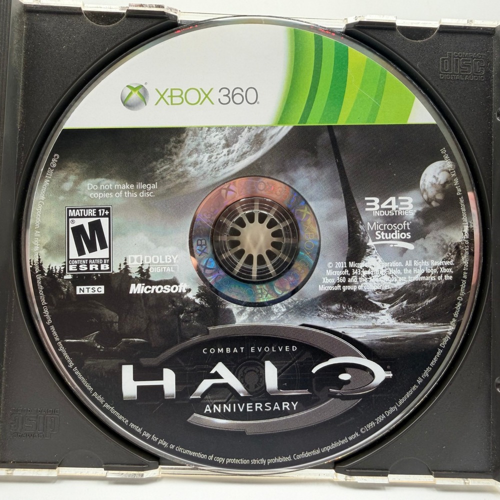 Halo Combat Evolved Anniversary Xbox 360 Microsoft 2011 Remake Disc Only NTSC